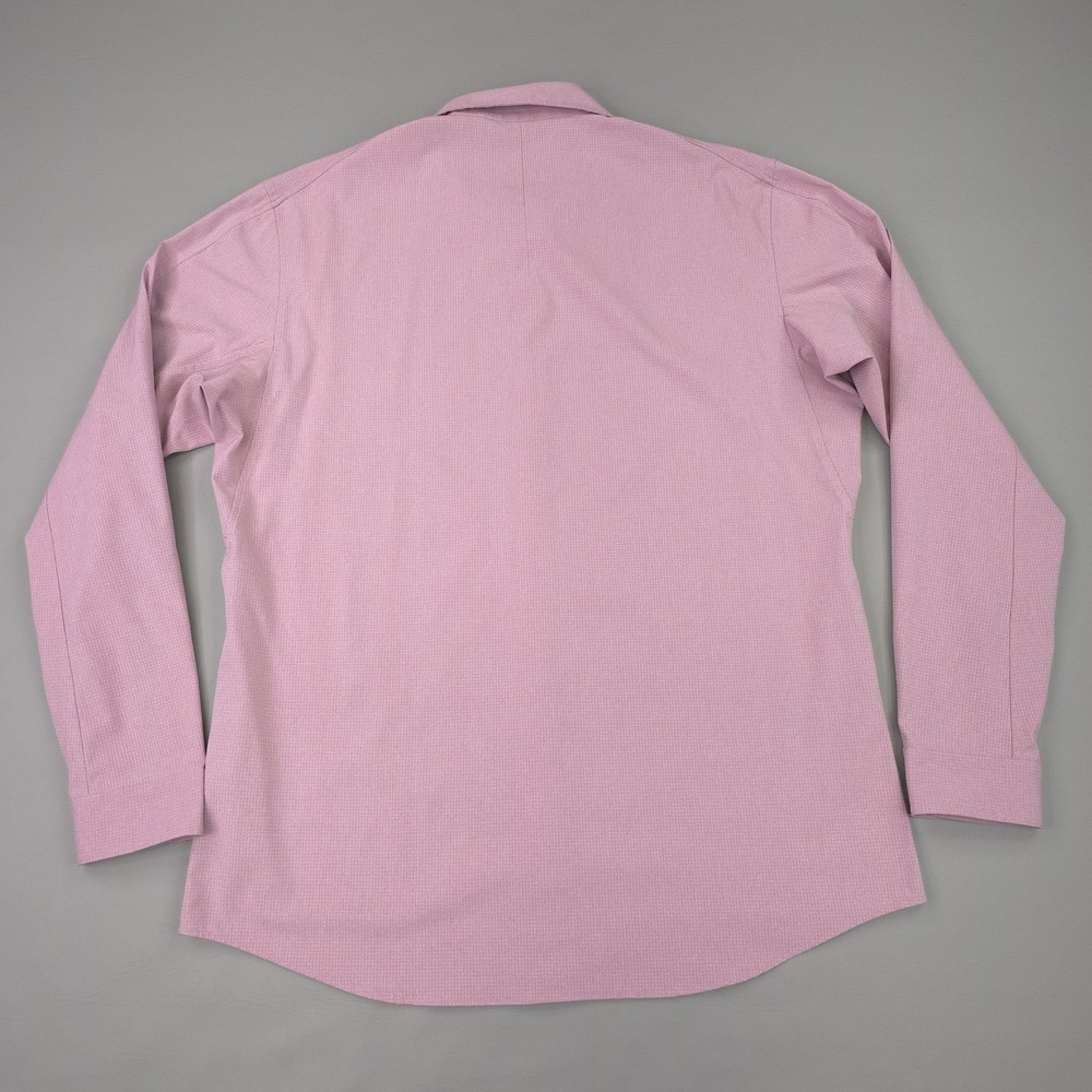 Lululemon Shirt Mens XXL Pink Check Long Sleeve Button Up New Venture Casual - Picture 8 of 14